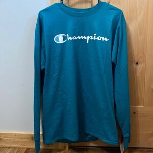 Champion Long Sleeve Shirt Blue